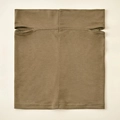 Olive green modal neck gaiter with ear loops in breathable stretch knit fabric - 26*23cm / Khaki