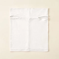 White modal fabric undercap with ear holes featuring premium soft breathable material - 26*23cm / White