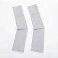 Light grey modal arm sleeves with elastic wide-edge design for sun protection - Gray