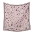 Pañuelo cuadrado rosa con estampado de leopardo y borde para mujer, accesorio elegante. - 110*110cm / 62# (Estampado de leopardo rosa pálido)