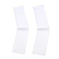 Femmes Blanc Volants Dentelle Anti-UV Protection Solaire Manches Glace Refroidissement - Taille unique / Blanc