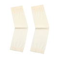 Manchettes de protection solaire anti-UV blanches unies pour femmes avec volants en dentelle. - Taille unique / Beige