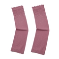 Manchettes de protection solaire unies pour femmes à volants, anti-UV rafraîchissantes. - Taille unique / Rouge Poudré