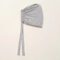 Graue einfarbige Strass-Bandmütze für Damen, elastische Baumwolle lässige Hijab-Haube neu. - 27*19cm / 8# Hellgrau