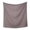 Elegante pañuelo cuadrado de poliéster con patrón geométrico lila - 110*110cm / Código 53