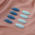 Épingles de sûreté en plastique coloré clips foulard hijab anti-exposition 8pcs set - Bleu