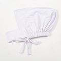 Sottovelo hijab bianco elastico in seta di latte con laccetti regolabili per donne - 5# Bianco