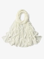 Elegant off-white chiffon long scarf wrap with soft folds and high-quality texture - Off White (42#)