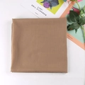 Classic coffee brown chiffon square headscarf 110cm with minimalist flat lay styling - Camel