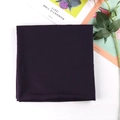 Deep purple solid square hijab 110x110cm folded on white background for women - Deep Purple