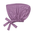 Dettaglio della fascia elastica viola con fiocco laterale e morbida maglia - Stile Fiocco Laterale Viola Chiaro (MSL010-26#)