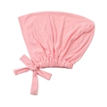 Dettaglio sottocuffia rosa elastico con grande fiocco laterale e bordo elasticizzato - Stile Fiocco Laterale Rosa (MSL010-29#)
