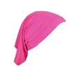 Μονόχρωμο έντονο ροζ modal hijab καπέλο με ελαστική ραφή και ύφασμα που αναπνέει - Τριανταφυλλί