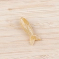 Hand-carved yellow natural semi-precious stone fish pendant for DIY jewelry making - Topaz
