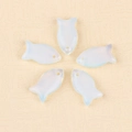 Set van vijf opalen vis hangers met iriserende afwerking voor DIY-sieraden - Opaal (Synthetisch)