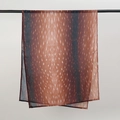 Ethnic rayon headscarf featuring brown deer skin print and white spots pattern - Deerskin Texture (YW446-2#)