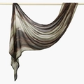 Ethnic marble pattern printed rayon turban scarf in brown and white tones for women - 180cm x 70cm / Earth Tone Abstract Marble (YW432-1#)