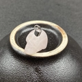 Pendentif tête de mort en quartz rose sculpté avec bélière argentée pour colliers - Quartz rose