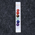 Bastoncino di selenite fatto a mano con 7 cristalli chakra avvolti in filo d'oro - Stile Perline Bastone Selenite