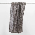 Ethnic style headscarf for women featuring brown pebble print on lightweight fabric - 180cm x 70cm / Grey-Brown Cobblestone Print (YW445)