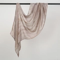 Turkish style cotton headscarf featuring light purple and brown flowing marble patterns - 180cm x 70cm / Pale Purple and Brown Quicksand (YW476-1#)