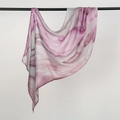 Ethnic rayon headscarf with purple and pink marble print for women's fashion - 180cm x 70cm / Purple-Pink-Grey Marble Smudge (YW473-1#)