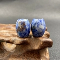 Natuurlijke blauwe sodaliet vat kralen 16x18mm met 5mm gat voor DIY sieraden - Blue Spot Jaspis