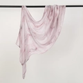 Light pink rayon headscarf with burgundy marble texture draped over a metal rod - 180cm x 70cm / Pale Pink with Purple Red Smoke (YW485-1#)