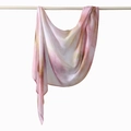 Ethnic gradient pink tie-dye cotton headscarf with artistic ombre design for women - 180cm x 70cm / Gradient Pink Tone Dyed Style (YW493-1#)