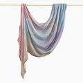 Ethnic cotton headscarf in pink and blue gradient with light textured finish - 180cm x 70cm / Pink Purple Blue Gradient Irregular Texture (YW486-1#)