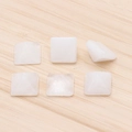 Set di 6 piramidi in cristallo bianco lucido per gioielli fai-da-te e decorazioni - Giada Bianca