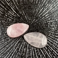 Polished teardrop rose quartz stones for couples fashion jewelry and healing - Rose Quartz
