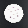 Flache runde violette Amethyst-Abstandshalterperlen mit Loch für DIY-Schmuck - Amethyst 10 STK