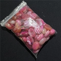 Bulk set of 13x18mm pink striped agate oval cabochons for DIY jewelry and hairpins - Rose Striped Agate