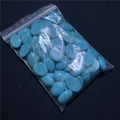 Bulk turquoise oval cabochons 13x18mm with natural brown web texture for DIY jewelry - Blue Turquoise (Synthetic) (1 Piece)