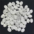 Pietre ovali in howlite bianca con venature marmoree grigie per gioielli fai da te - Howlite