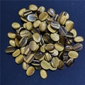 Dettaglio macro di pietre occhio di tigre ovali con lucentezza dorata per gioielli fai da te - Occhio di tigre