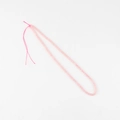Flat pink 1x4mm natural stone spacer beads for DIY jewelry making and accessories - 1 Piece / Pink