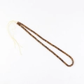 Flat round brown wood spacer beads strand for DIY handmade jewelry crafts making - 1 Piece / Brown