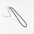 Matte black cylindrical spacer beads for handmade DIY jewelry crafting and accessories - 1 Piece / Black