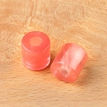 Natural pink quartz cylinder beads with marble texture for DIY jewelry making - Watermelon Red Stone 1Pc