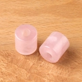 Rose quartz cylinder beads with large holes for DIY jewelry making on wood background - Rose Quartz 1PC