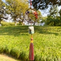 Pendaglio Albero della Vita con pietre multicolore e nappa elegante per auto - Amazonite