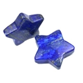 Deep blue Lapis Lazuli star shaped stones with natural gold and white mineral patterns - Lapis Lazuli