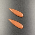 Pendenti a goccia in pietra goldstone lucida con glitter per la creazione di gioielli - Pietra di Sole Oro (Sintetico)