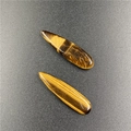 Polished tiger eye stone teardrop pendants with natural golden chatoyancy finish - Tiger's Eye