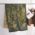 Eleganter Paschmina-Schal im Vincent-Ölgemälde-Stil mit gelbem Sonnenblumen-Print - 67*185CM / Gelb Blumig (Z-Jacquard Gelbe Blume)