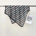 Elegant silk scarf with horse print and colored stripes in a vintage equestrian style - Natural With Black Edge / 68*68cm