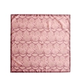 Carré de soie rose poudré avec motif serpent tendance et bordure unie pour femmes - Style Imprimé Serpent Rose (S-彩色春天) / Rose