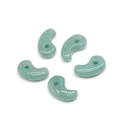 Five pieces of light green natural aventurine stone Magatama beads for DIY jewelry making - Green Aventurine